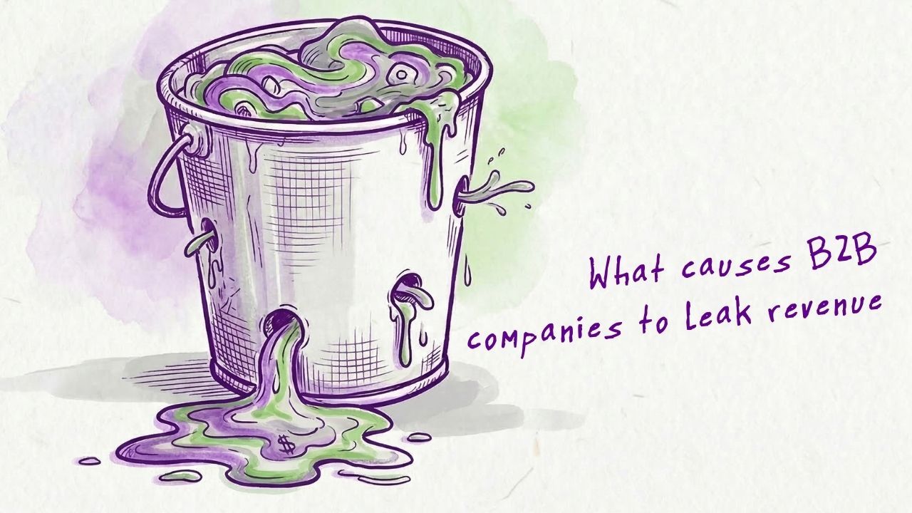 Bucket leaking water and revenue 